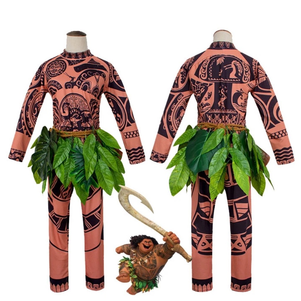 Disney Moana - Maui tattoo tshirt and pants costume set